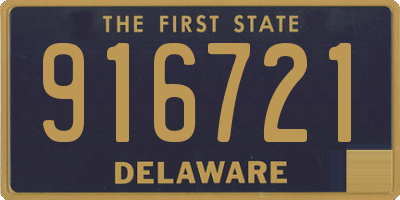 DE license plate 916721