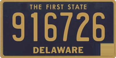 DE license plate 916726