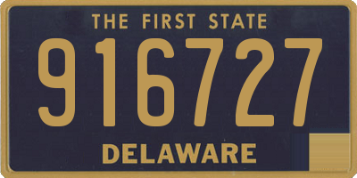 DE license plate 916727