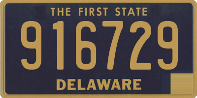 DE license plate 916729
