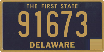 DE license plate 91673