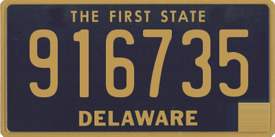 DE license plate 916735