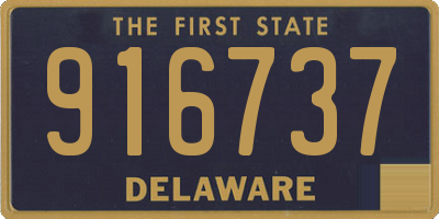 DE license plate 916737