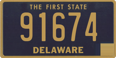DE license plate 91674