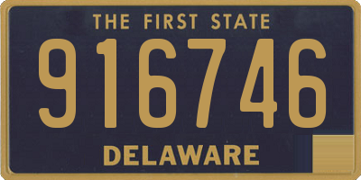 DE license plate 916746
