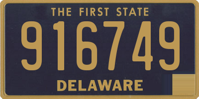 DE license plate 916749