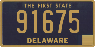 DE license plate 91675