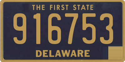 DE license plate 916753