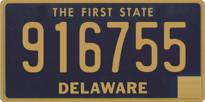 DE license plate 916755