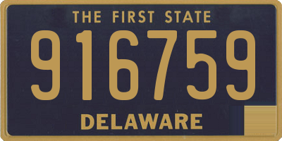 DE license plate 916759