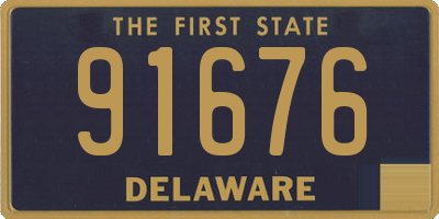 DE license plate 91676