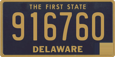 DE license plate 916760