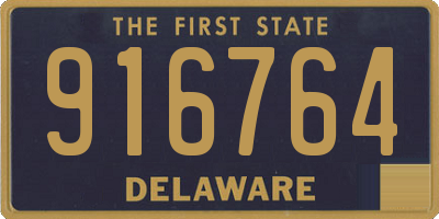 DE license plate 916764