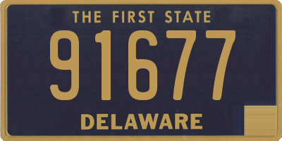 DE license plate 91677