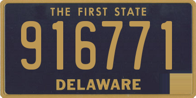 DE license plate 916771