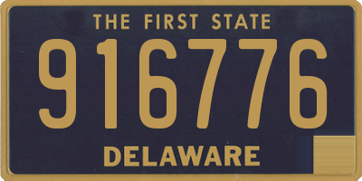 DE license plate 916776