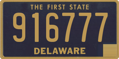 DE license plate 916777
