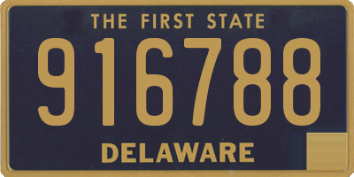 DE license plate 916788