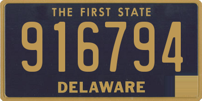 DE license plate 916794