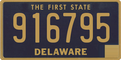 DE license plate 916795