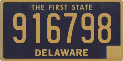 DE license plate 916798