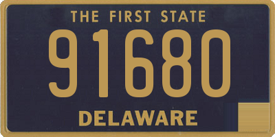 DE license plate 91680