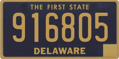 DE license plate 916805