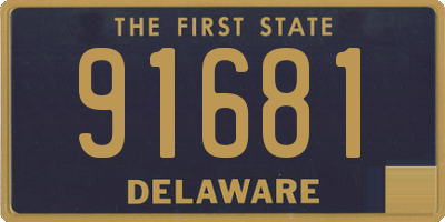 DE license plate 91681