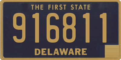 DE license plate 916811