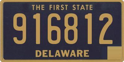 DE license plate 916812
