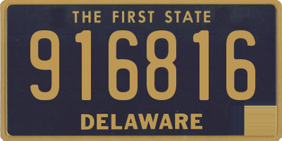 DE license plate 916816