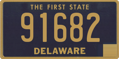 DE license plate 91682