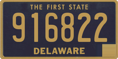 DE license plate 916822