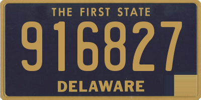 DE license plate 916827