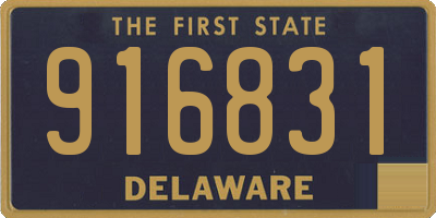 DE license plate 916831