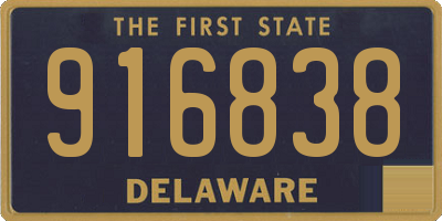 DE license plate 916838