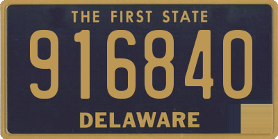DE license plate 916840
