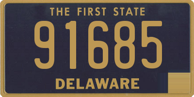DE license plate 91685