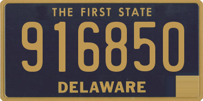 DE license plate 916850