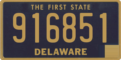 DE license plate 916851