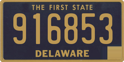 DE license plate 916853