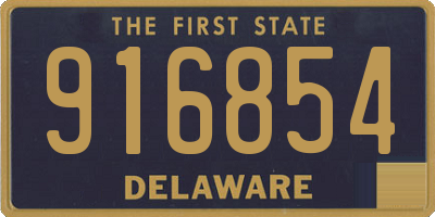 DE license plate 916854