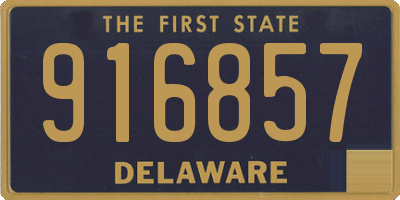 DE license plate 916857