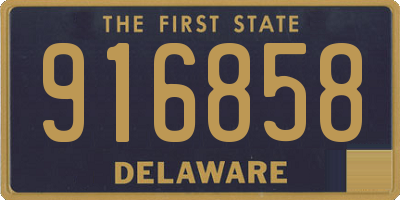 DE license plate 916858