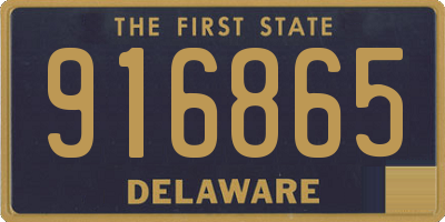 DE license plate 916865