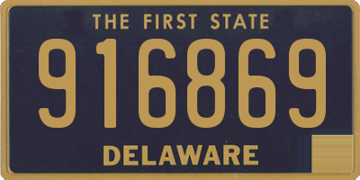 DE license plate 916869