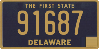 DE license plate 91687