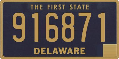 DE license plate 916871