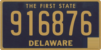DE license plate 916876