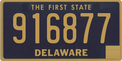DE license plate 916877